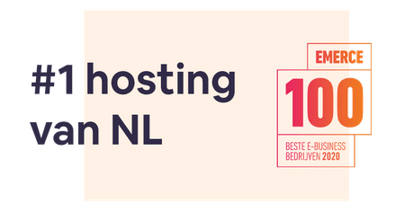 Voor het 2e jaar op rij uitgeroepen tot #1 hosting bedrijf van